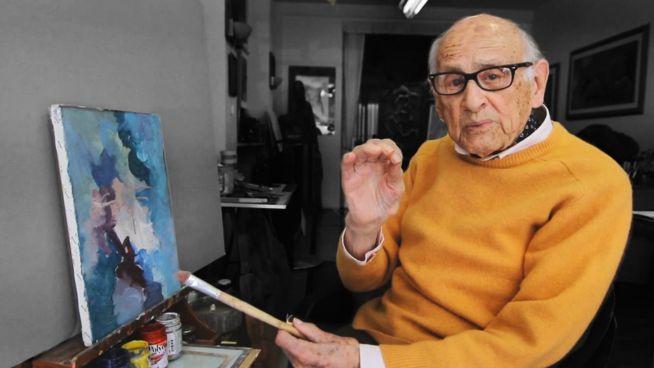104 und Facebook-Star: Italiens kultigster Maler